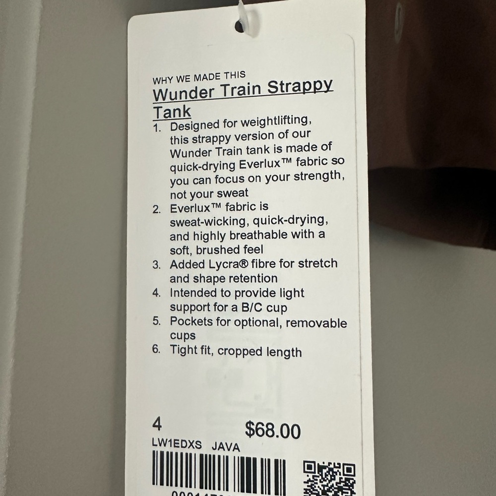 Lululemon wunder train strappy tank - Picture 3 of 4